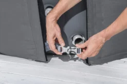 Bestway Lay-Z Spa Isolerende Beschermhoes - Ø 216 Cm -Zwembad Tuin 1267 1900 thermal cover vastklikken resultaat