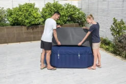 Bestway Lay-Z Spa Isolerende Beschermhoes - 201 X 201 Cm -Zwembad Tuin 1267 1900 thermal cover vierkant bevestigen resultaat