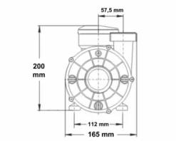 LX WTC 50M Spa Circulatiepomp 0,33 PK -Zwembad Tuin 1808.3 1
