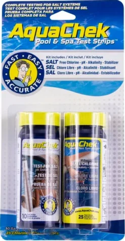 AquaChek Teststrips + Teststrips Voor Zoutwaterzwembaden -Zwembad Tuin 2297 3
