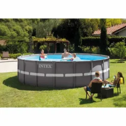 Intex Ultra Frame XTR Pool - 549 X 132 Cm - Met Zandfilterpomp En Accessoires -Zwembad Tuin 26332 in use 1