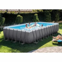 Intex Ultra Frame XTR Pool - 732 X 366 X 132 Cm - Met Zandfilterpomp En Accessoires -Zwembad Tuin 26362 in use