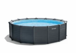 Intex Graphite Panel Pool - 478 X 124 Cm - Met Zandfilterpomp En Accessoires -Zwembad Tuin 26384gn blanco 1
