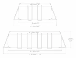 Intex Prism Frame Pool Greywood - 549 X 122 Cm – Met Filterpomp En Accessoires -Zwembad Tuin 26792gn zwembadformaat 1