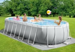 Intex Oval Prism Frame Pool - 610 X 305 X 122 Cm - Met Filterpomp En Accessoires -Zwembad Tuin 26798gn sfeerafbeelding zonder accessoires