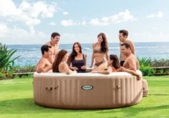 Intex Pure Spa Bubble Therapy Opblaasbare Spa - 8 Persoons -Zwembad Tuin 28412 inuse 2021 300
