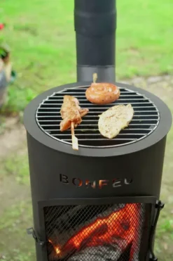 Bonfeu BonGiano LP Tuinhaard - Zwart -Zwembad Tuin 3002 15 ambiance