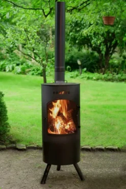 Bonfeu BonTino LP Tuinhaard - Zwart -Zwembad Tuin 3501 13 ambiance