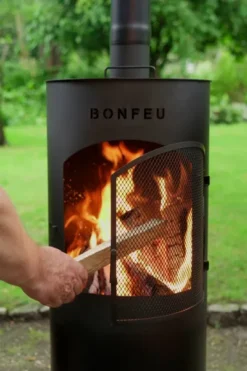 Bonfeu BonTino LP Tuinhaard - Zwart -Zwembad Tuin 3501 14 ambiance
