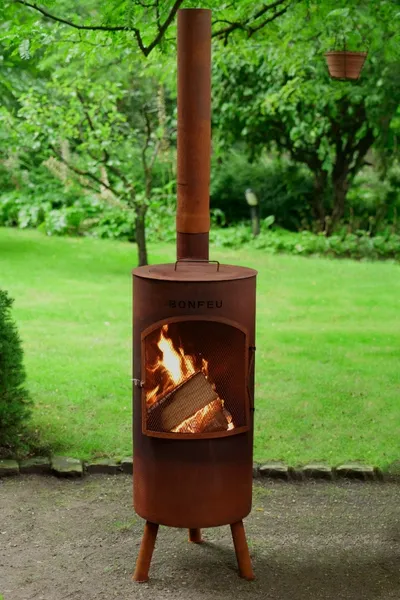 Bonfeu BonTino LP Tuinhaard - Corten 3 Bonfeu BonTino LP Tuinhaard - Corten - Afbeelding 3