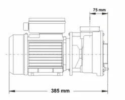 LX LP250 Spa Massagepomp 2,5 PK - 1 Speed -Zwembad Tuin 3765.2