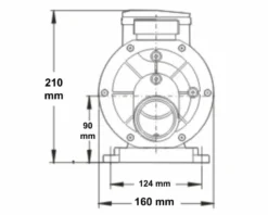 LX TDA75 Spa Circulatiepomp 0,75 PK -Zwembad Tuin 3769.3 1