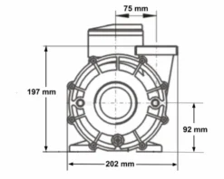 LX WP250 Spa Massagepomp 2,5 PK - 2 Speed 11 LX WP250 Spa Massagepomp 2,5 PK - 2 Speed -Zwembad Tuin 3770.3 1