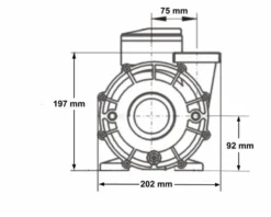 LX WP300 Spa Massagepomp 3 PK - 2 Speed 12 LX WP300 Spa Massagepomp 3 PK - 2 Speed -Zwembad Tuin 3771.3 1