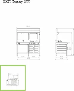 EXIT TOYS EXIT Yummy 200 Houten Speelkeuken Buiten 11 EXIT TOYS EXIT Yummy 200 Houten Speelkeuken Buiten -Zwembad Tuin 51.10.20.00 3