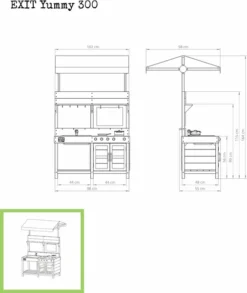 EXIT TOYS EXIT Yummy 300 Houten Speelkeuken Buiten 11 EXIT TOYS EXIT Yummy 300 Houten Speelkeuken Buiten -Zwembad Tuin 51.10.30.00 3