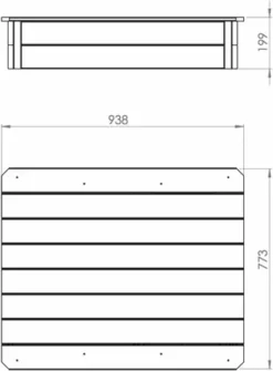 EXIT TOYS EXIT Aksent Houten Zandbak -Zwembad Tuin 52.05.01.05 3