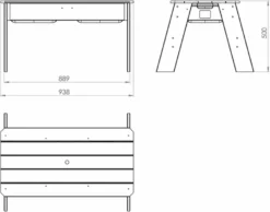 EXIT TOYS EXIT Aksent Zand- En Watertafel Met Parasol En Tuingereedschap -Zwembad Tuin 52.05.05.45 1