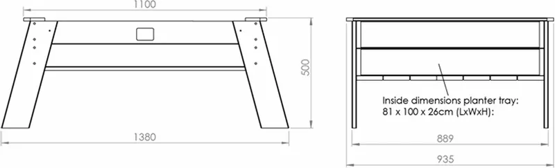 EXIT TOYS EXIT Aksent Zandtafel XL 6 EXIT TOYS EXIT Aksent Zandtafel XL - Afbeelding 6