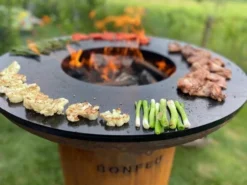 Bonfeu BonBiza Vuurschaal Bbq - Corten -Zwembad Tuin 550x412 2
