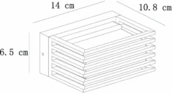 Lucide Malta Led Wandlamp - Zwart -Zwembad Tuin 651 1200 15800 05 30 technical drawing