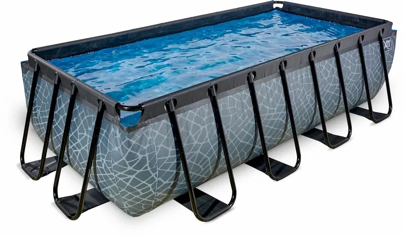 EXIT TOYS EXIT Stone Zwembad - 400 X 200 X 100 Cm - Met Zandfilterpomp En Trap 2 EXIT TOYS EXIT Stone Zwembad - 400 X 200 X 100 Cm - Met Zandfilterpomp En Trap - Afbeelding 2
