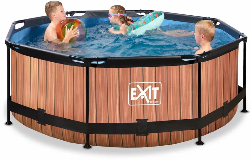 EXIT TOYS EXIT Wood Zwembad - 244 X 76 Cm - Met Filterpomp 3 EXIT TOYS EXIT Wood Zwembad - 244 X 76 Cm - Met Filterpomp - Afbeelding 3