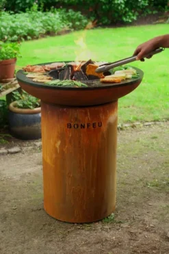 Bonfeu BonBiza Vuurschaal Bbq - Corten -Zwembad Tuin 8001r 15 ambiance