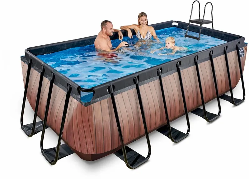 EXIT TOYS EXIT Wood Zwembad - 400 X 200 X 122 Cm - Met Zandfilterpomp En Trap 5 EXIT TOYS EXIT Wood Zwembad - 400 X 200 X 122 Cm - Met Zandfilterpomp En Trap - Afbeelding 5