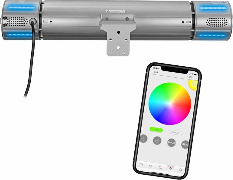 Eurom Heat And Beat Terrasverwarmer - Grijs 9 Eurom Heat And Beat Terrasverwarmer - Grijs - Afbeelding 9