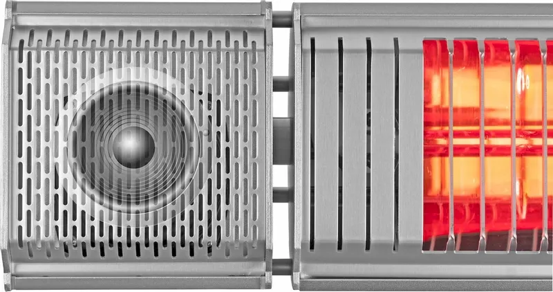 Eurom Heat And Beat Terrasverwarmer - Grijs 4 Eurom Heat And Beat Terrasverwarmer - Grijs - Afbeelding 4