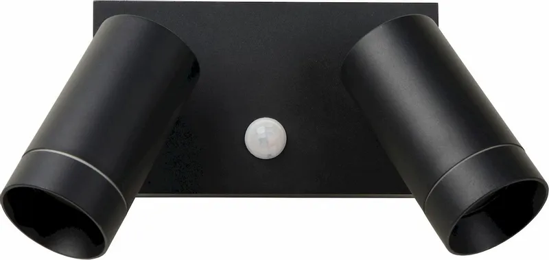 Lucide Taylor GU10 Sensor Wandspot - 2 Spots - Zwart 2 Lucide Taylor GU10 Sensor Wandspot - 2 Spots - Zwart - Afbeelding 2