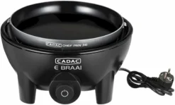CADAC E-Braai Elektrische Barbecue - Zwart -Zwembad Tuin 900 1421 5840 20 04 e braai 40 chef pan
