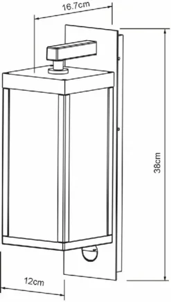 Lucide Clairette Led Wandlamp - Antraciet -Zwembad Tuin 900 510 28861 10 30 technical drawing