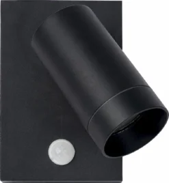 Lucide Taylor GU10 Sensor Wandspot - 1 Spot - Zwart -Zwembad Tuin 900 601 09831 01 30 off