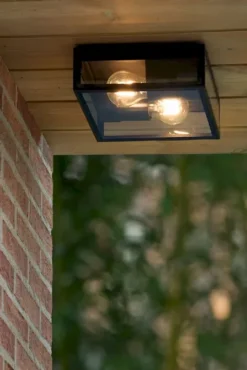 Lucide Dukan E27 Plafondlamp - Zwart -Zwembad Tuin 900 601 15802 02 30 sf4