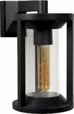 Lucide Cadix E27 Wandlamp - Zwart -Zwembad Tuin 900 601 15803 01 30 off