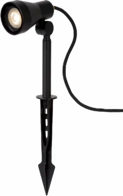 Lucide Spike GU10 Led Tuinspot - Zwart