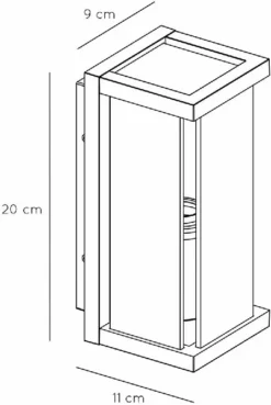 Lucide Claire Mini E27 Wandlamp - 1 Spot - Antraciet 20 Lucide Claire Mini E27 Wandlamp - 1 Spot - Antraciet -Zwembad Tuin 900 603 27885 01 30 technical drawing