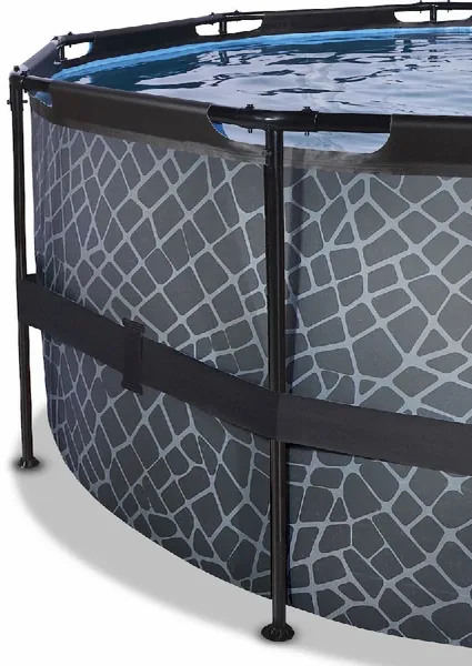 EXIT TOYS EXIT Stone Zwembad - 450 X 122 Cm - Met Zandfilterpomp En Trap 3 EXIT TOYS EXIT Stone Zwembad - 450 X 122 Cm - Met Zandfilterpomp En Trap - Afbeelding 3