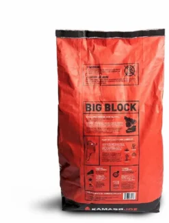 Kamado Joe Big Block Houtskool 9 Kg -Zwembad Tuin 900 681 900 716 big block charcoal bag back