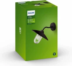 Philips MyGarden Hammock E27 Wandlamp - Zwart -Zwembad Tuin 900 900 4c249588a6f84373a5e6a657007c495c