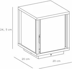 Lucide Claire E27 Sokkellamp - Vierkant - Antraciet 12 Lucide Claire E27 Sokkellamp - Vierkant - Antraciet -Zwembad Tuin 900 929 27883 25 30 technical drawing