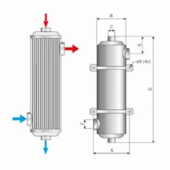 Pahlen Maxi-Flo MF 135 Zwembad Warmtewisselaar - RVS -Zwembad Tuin afmetingen pahlen rvs maxi flo warmtewisselaar zwembad