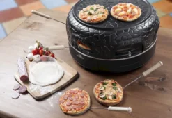 Bestron Pizza Gourmetset - 6 Personen -Zwembad Tuin bestron pizzaoven 6 personen 8
