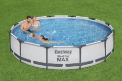 Bestway Steel Pro MAX Zwembad - 366 X 76 Cm - Met Filterpomp -Zwembad Tuin bestway steel pro max zwembad 366 x 76 cm set 6