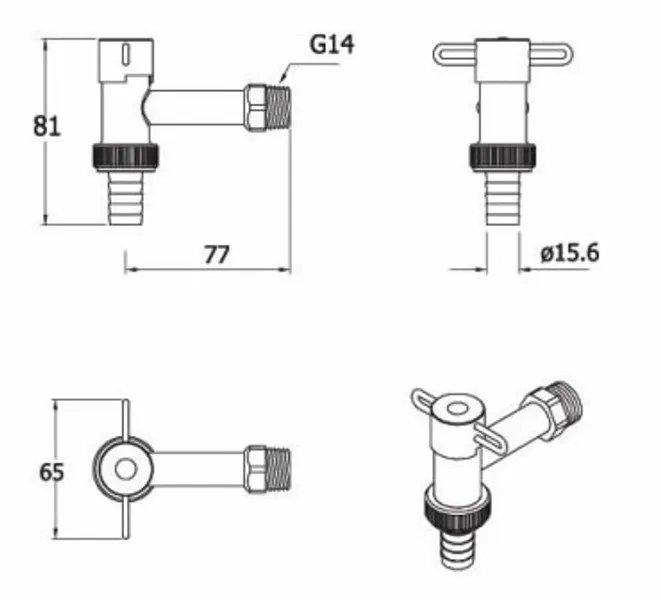 Caprea Buitenkraan TREND - RVS 2 Caprea Buitenkraan TREND - RVS - Afbeelding 2