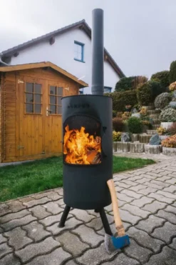 Bonfeu BonTino LP Tuinhaard - Zwart -Zwembad Tuin dscf0473