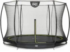 EXIT TOYS Exit Silhouette InGround Trampoline Met Net - Ø 427 Cm - Zwart