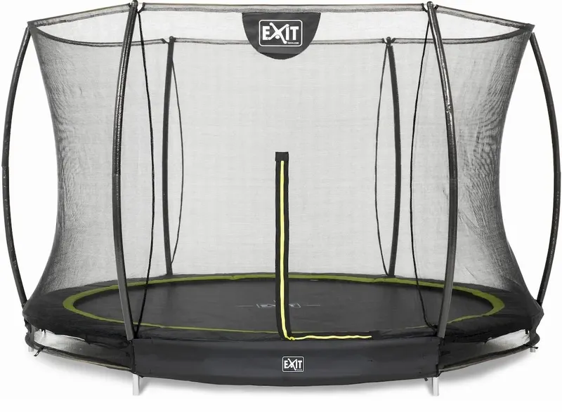 EXIT TOYS Exit Silhouette InGround Trampoline Met Net - Ø 427 Cm - Zwart 1 EXIT TOYS Exit Silhouette InGround Trampoline Met Net - Ø 427 Cm - Zwart